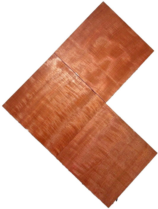 African Pomelle Sapele Bowl Blanks - 7 1/2" x 7 1/2" x 2" [E-463]