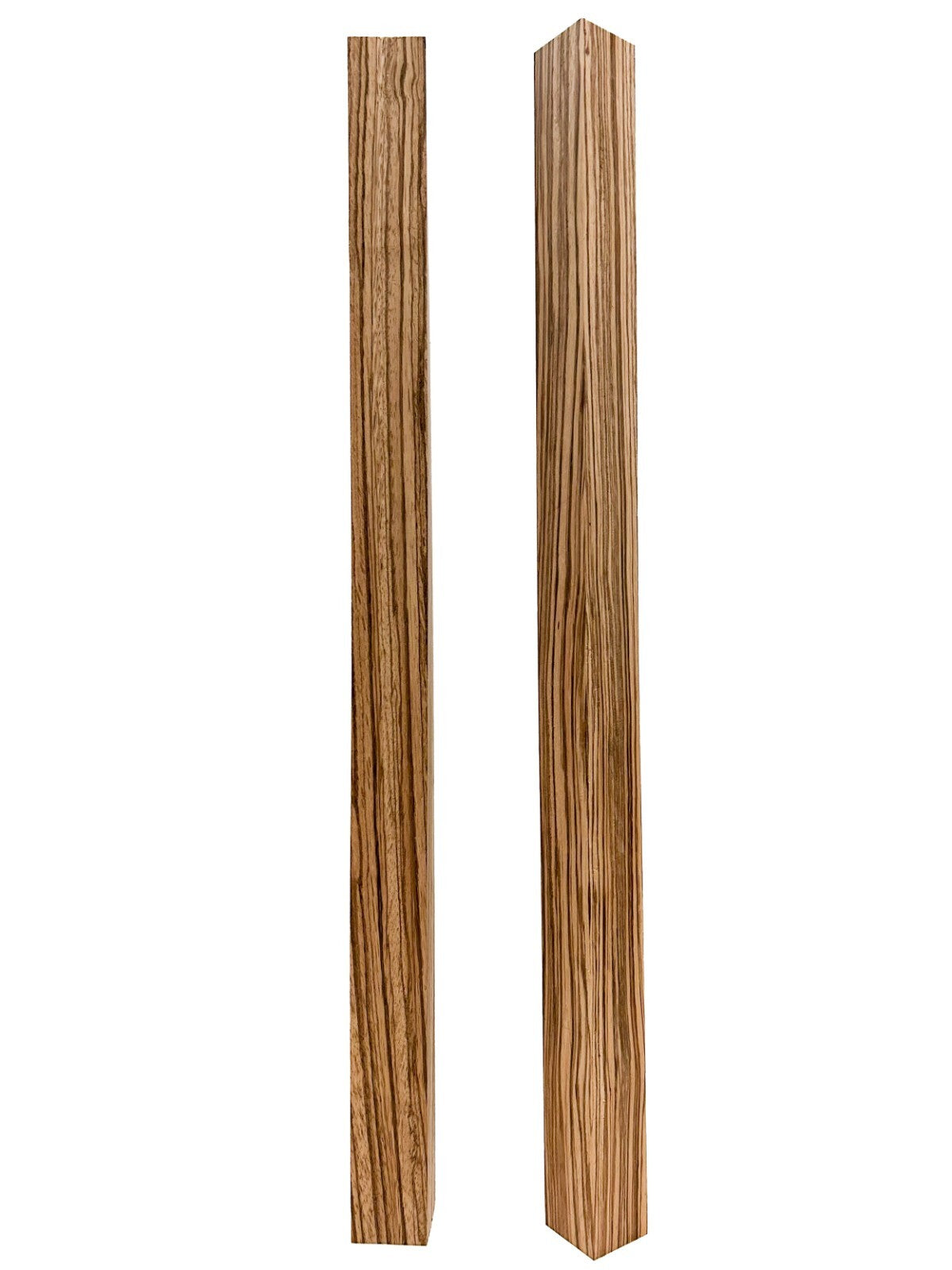 Zebrawood Turning Square/Spindle/Pool Cue Blanks - 1.5" x 1.5" x 24" [E-515]