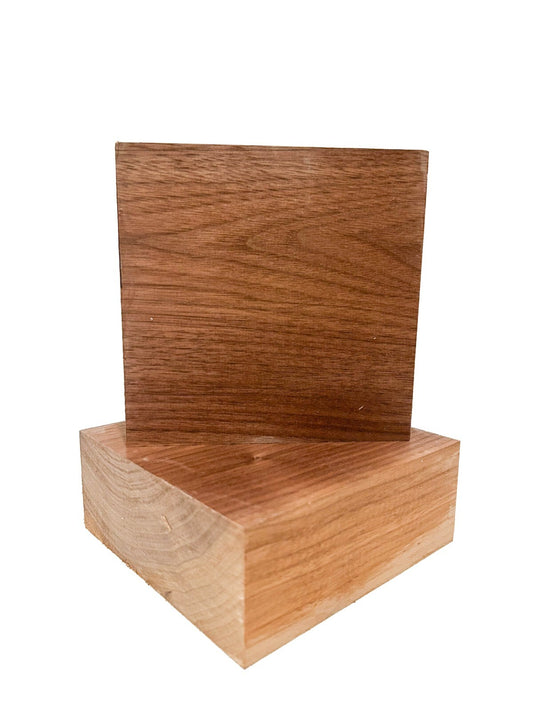 American Walnut Bowl Blanks - 5" x 5" x 2" [E-1074]