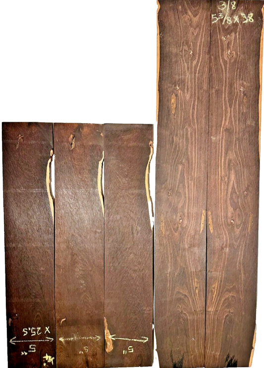 African Blackwood Guitar Back & Sides Set - See sizes in description [E-650]