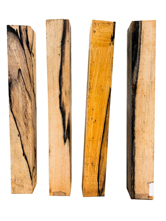 Black & White Ebony Turning Squares - 1.75" x 1.75" x 12" [E-474]