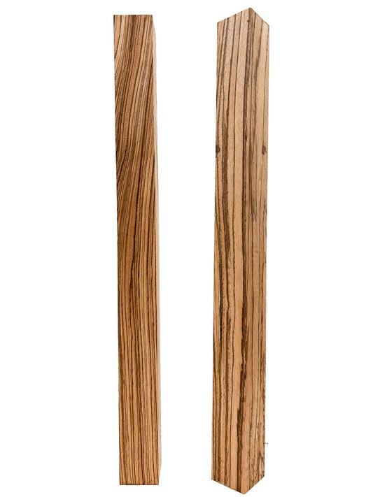 Zebrawood Turning Square/Spindle/Pool Cue Blanks - 2" x 2" x 24" [E-518]