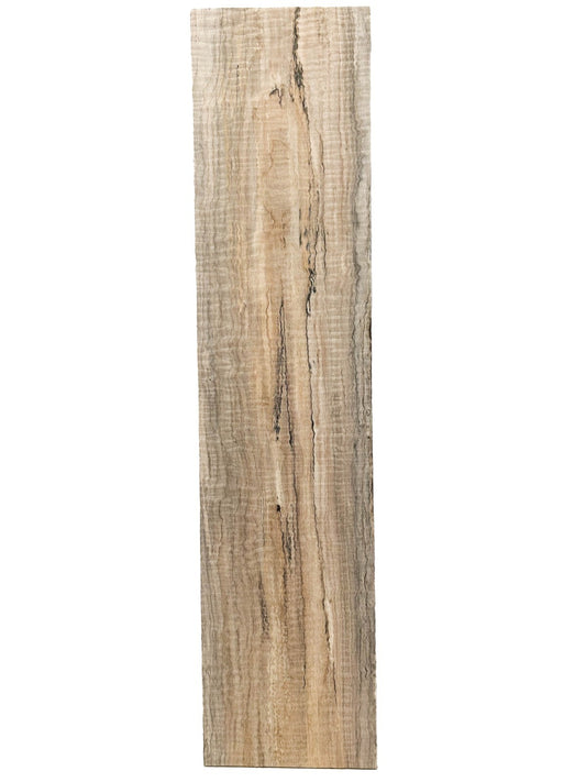 Curly Spalted Wormy Maple Board - 33" x 7.5" x 7/8" [E-1004]
