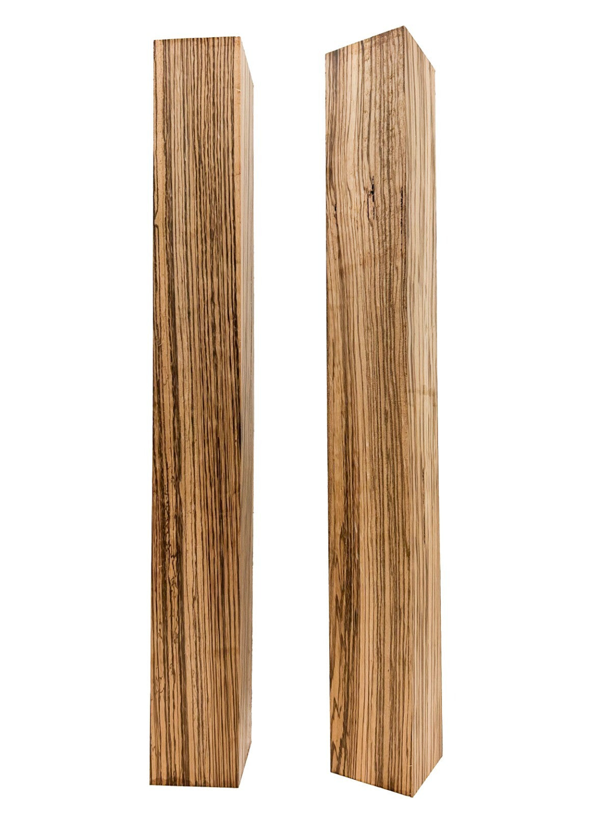 Zebrawood Turning Square/Spindle/Pool Cue Blanks - 3" x 3" x 24" [E-598]