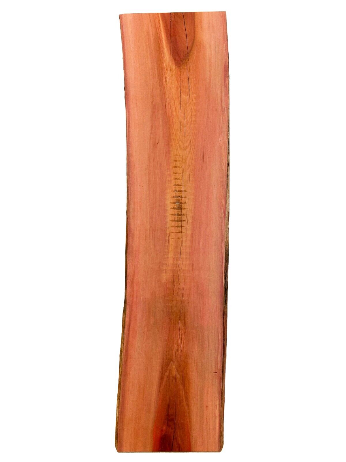 Live Edge vibrant Redheart/Chakte Kok Board - 36.5" x 9" x 1-1/8" [E-1051]