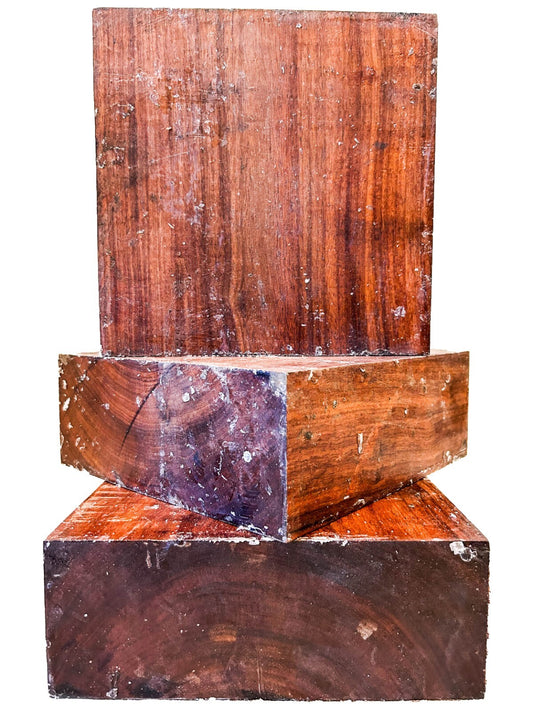 Granadillo Bowl Blank Fully Waxed/Air Dried - 8" x 8" x 3" [E-680]