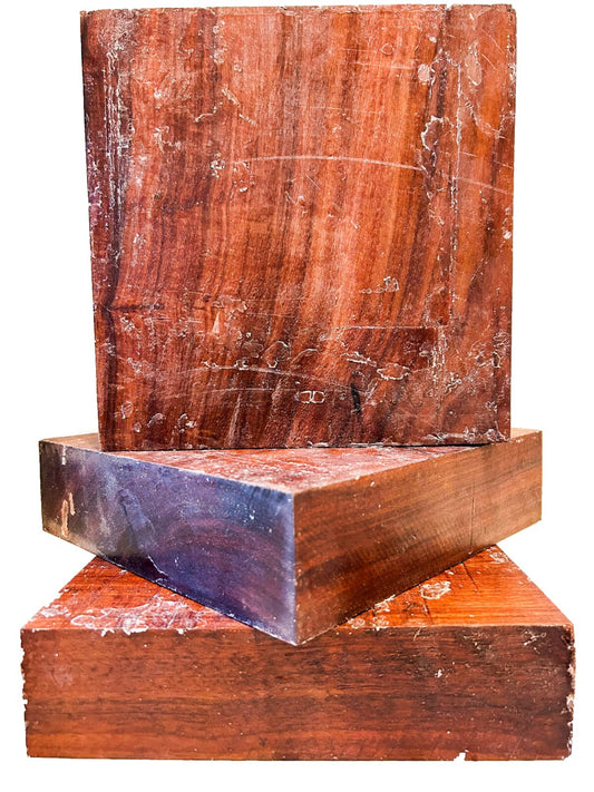 Granadillo Bowl Blank Fully Waxed/Air Dried - 8" x 8" x 2" [E-679]