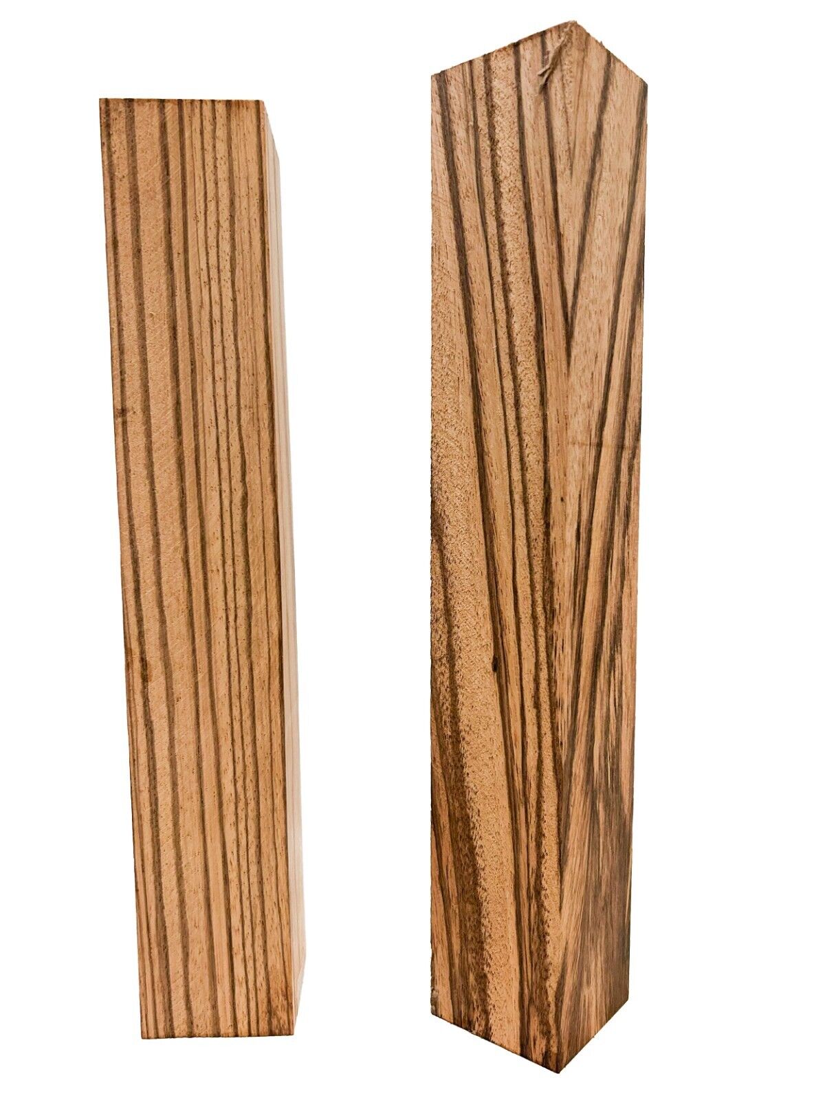 Zebrawood Turning Square/Spindle/Pool Cue Blanks - 2" x 2" x 12" [E-516]