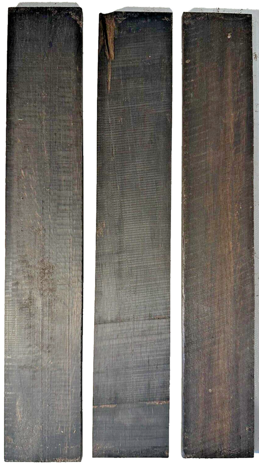 QS Gabon Ebony Black Ukulele Fingerboards - 12" x 2" x 1/4" [E-388]