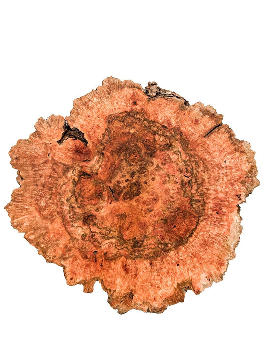 Chechen/Caribbean Rosewood Burl Slice/Charcuterie - 12"x 12"x 1.25" [E-933]