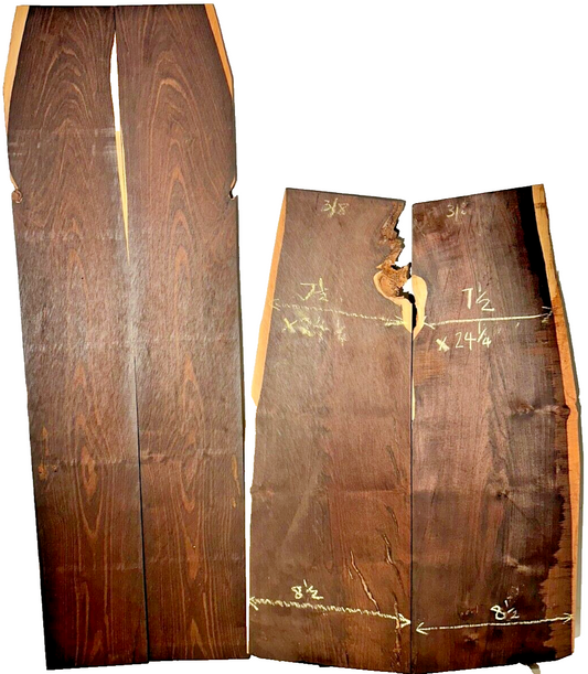 African Blackwood Guitar Back & Sides Set - See sizes in description [E-648]