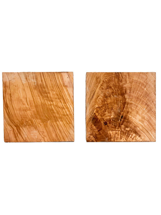 Olive Wood Bowl Blanks - 2" x 8" x 8" *AIR DRIED & AA GRADE* [E-751]