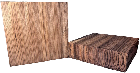 Zebrawood Bowl Blanks - 9 1/2" x 9 1/2" x 3" [E-417]