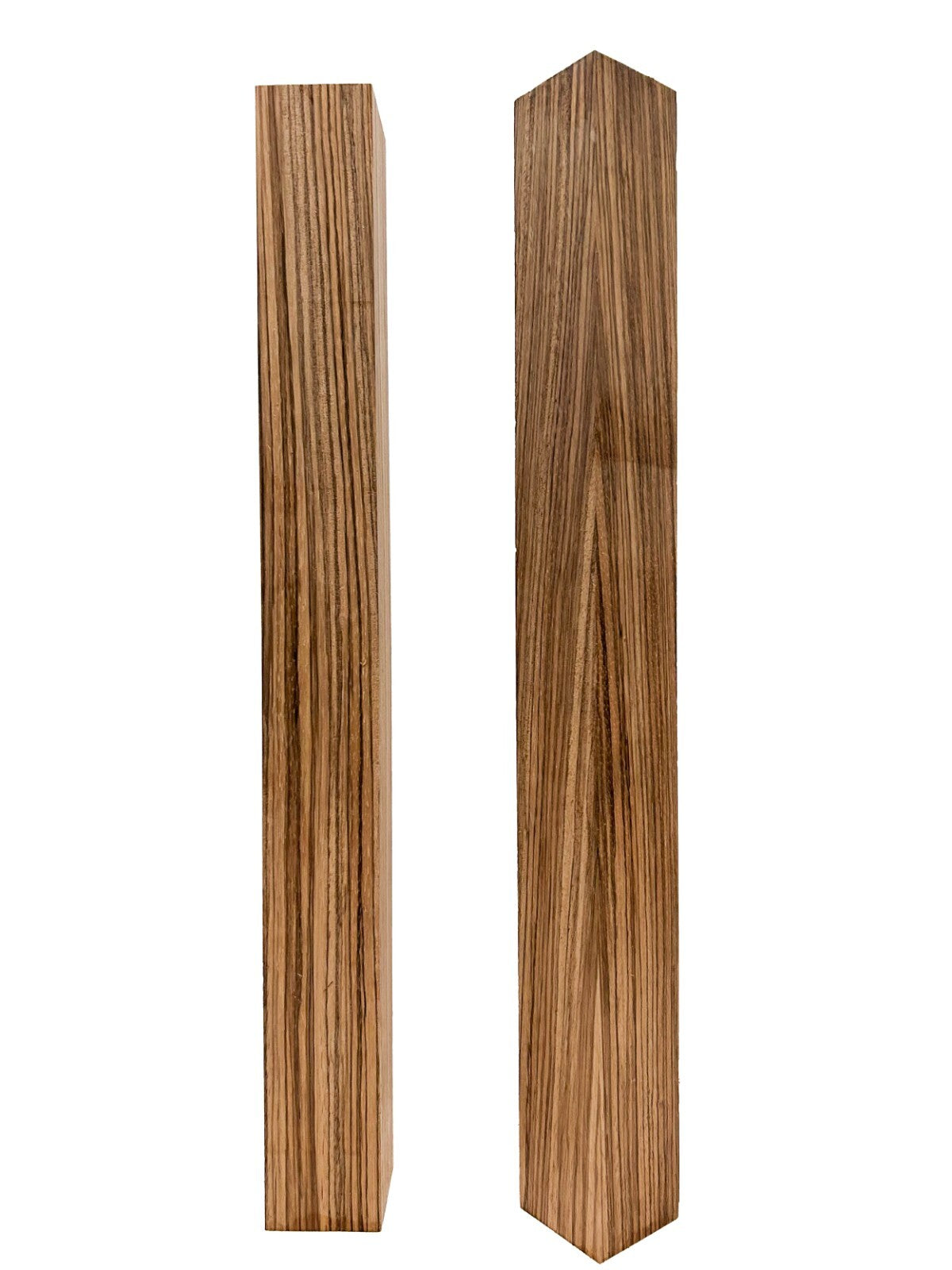 Zebrawood Turning Square/Spindle/Pool Cue Blanks - 2" x 2" x 18" [E-517]