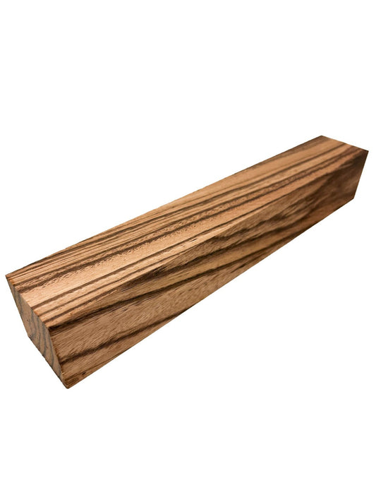 Zebrawood Turning Square/Spindle/Pool Cue Blanks - 3" x 3" x 24" [E-598]