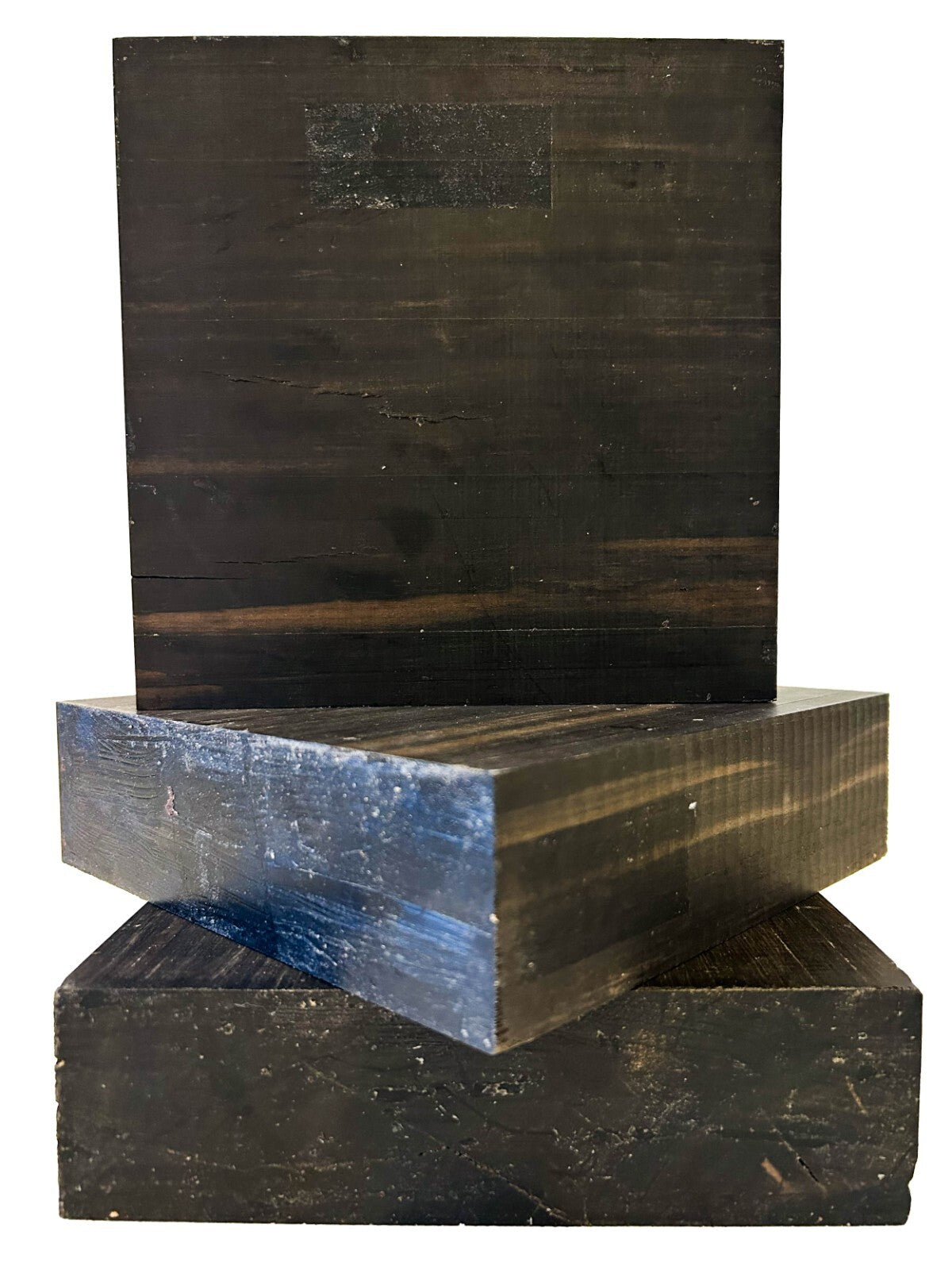 Gabon Ebony Bowl Blank - 6.75" x 6.75" x 1 7/8" [E-860]
