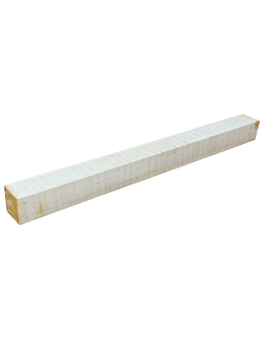 Curly Maple, European Turning squares - 18" x 3" x 3" WE593