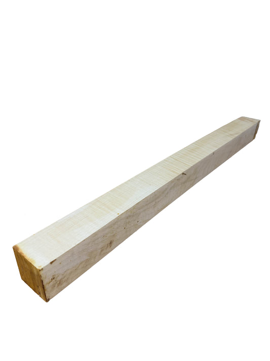 Curly Maple, European Turning squares - 24" x 3" x 3" WE596