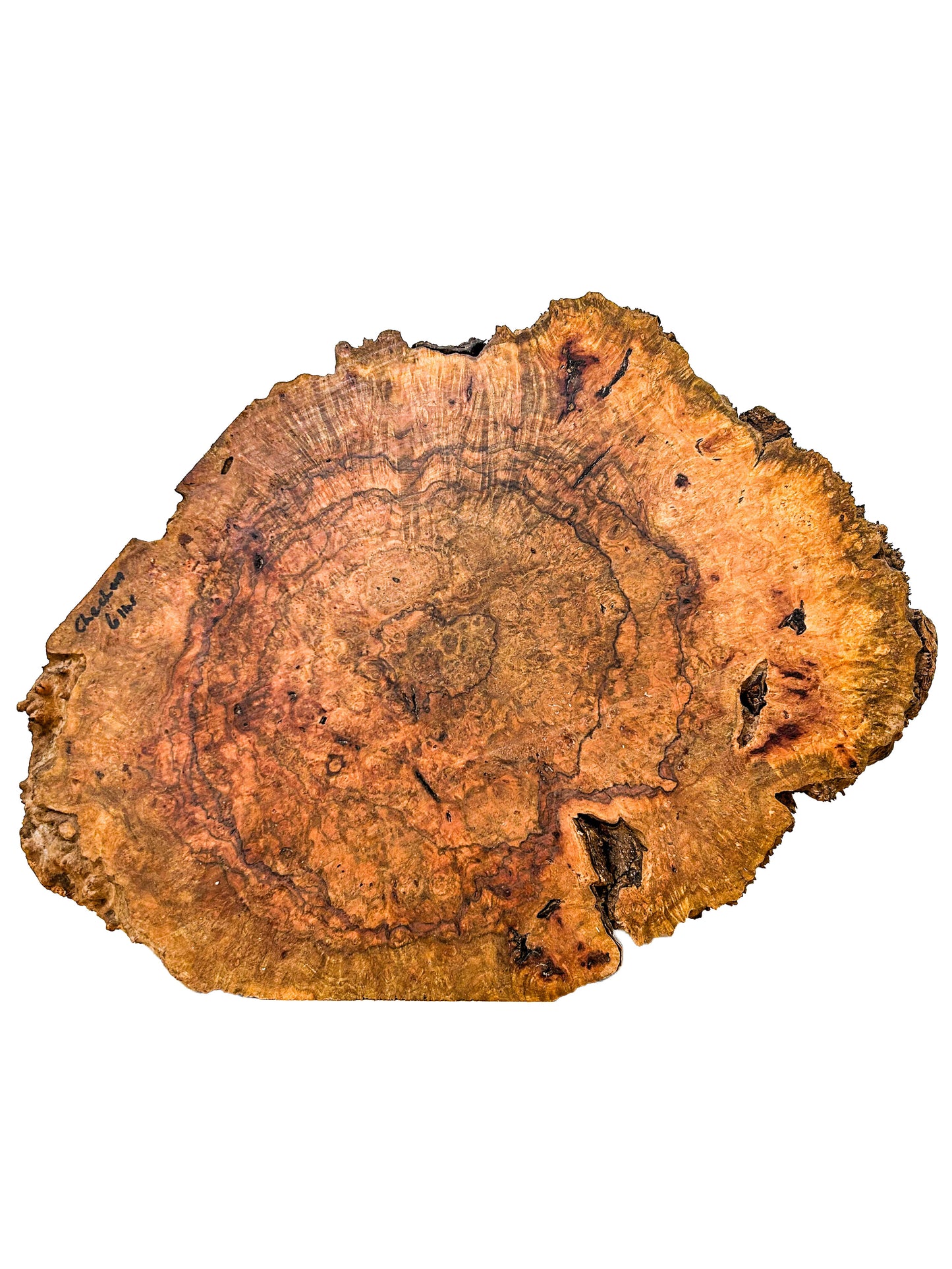 Chechen Burl Platter  17"x 12"x 1.5" WE601