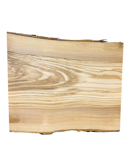 OLIVEWOOD: Italian Live Edge Figured, Cutting Boards 12"x 9.5-10.5"x 1" - WE688