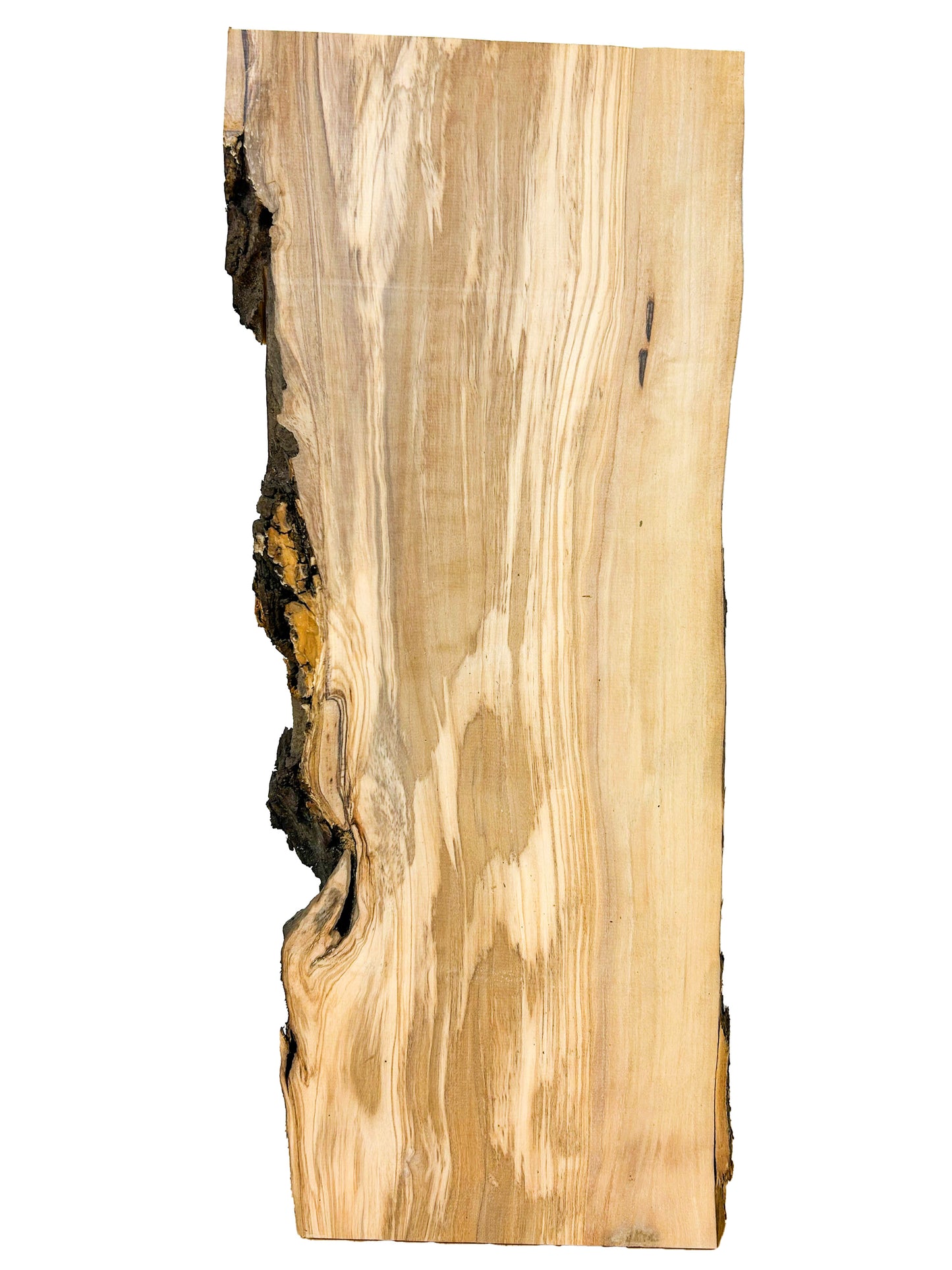 OLIVEWOOD: Italian Live Edge Figured, Cutting Boards 19"x 7-8.5"x 1" - WE695