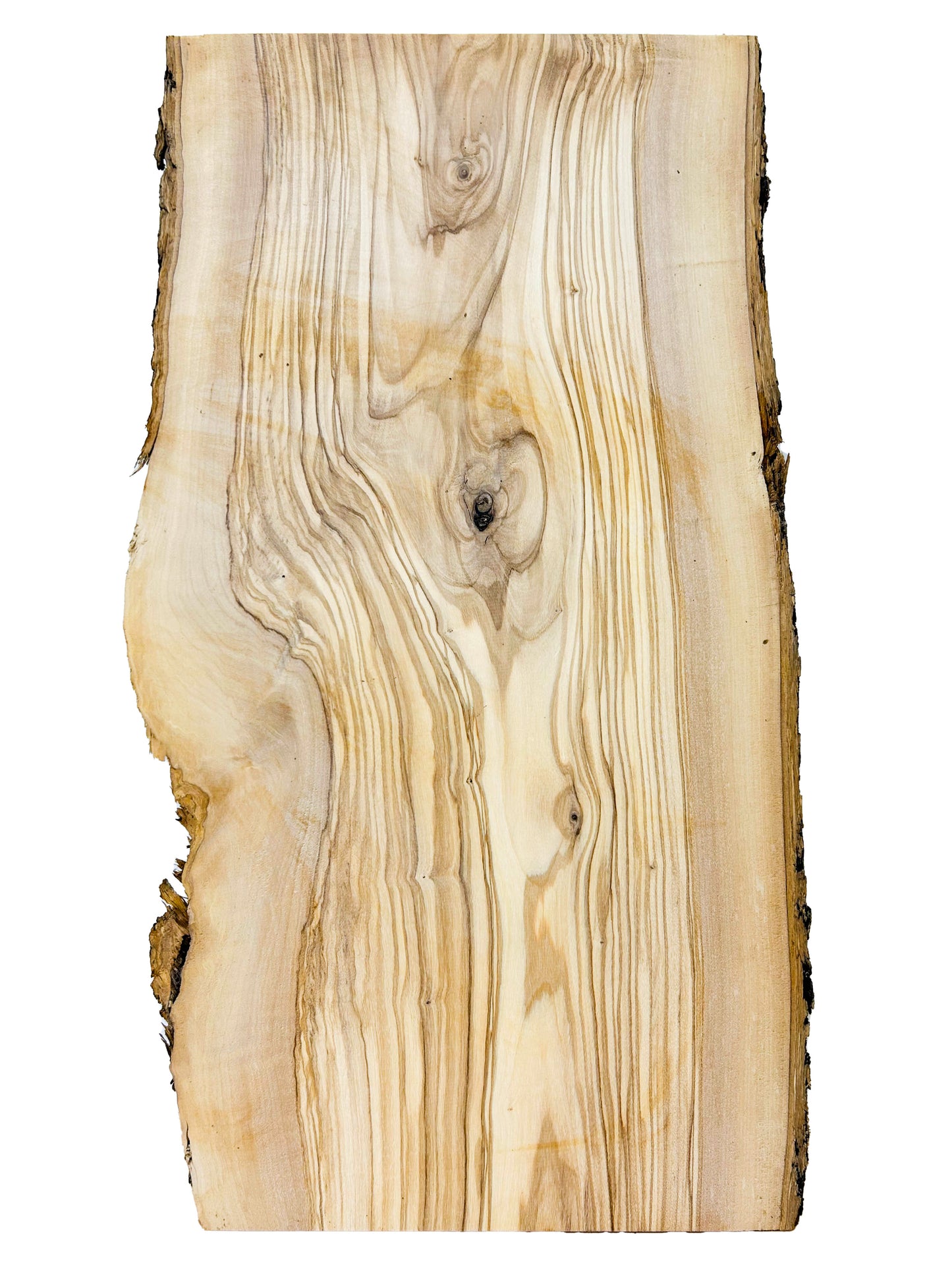 OLIVEWOOD: Italian Live Edge Figured, Cutting Boards 18"x 9"x 1" - WE696