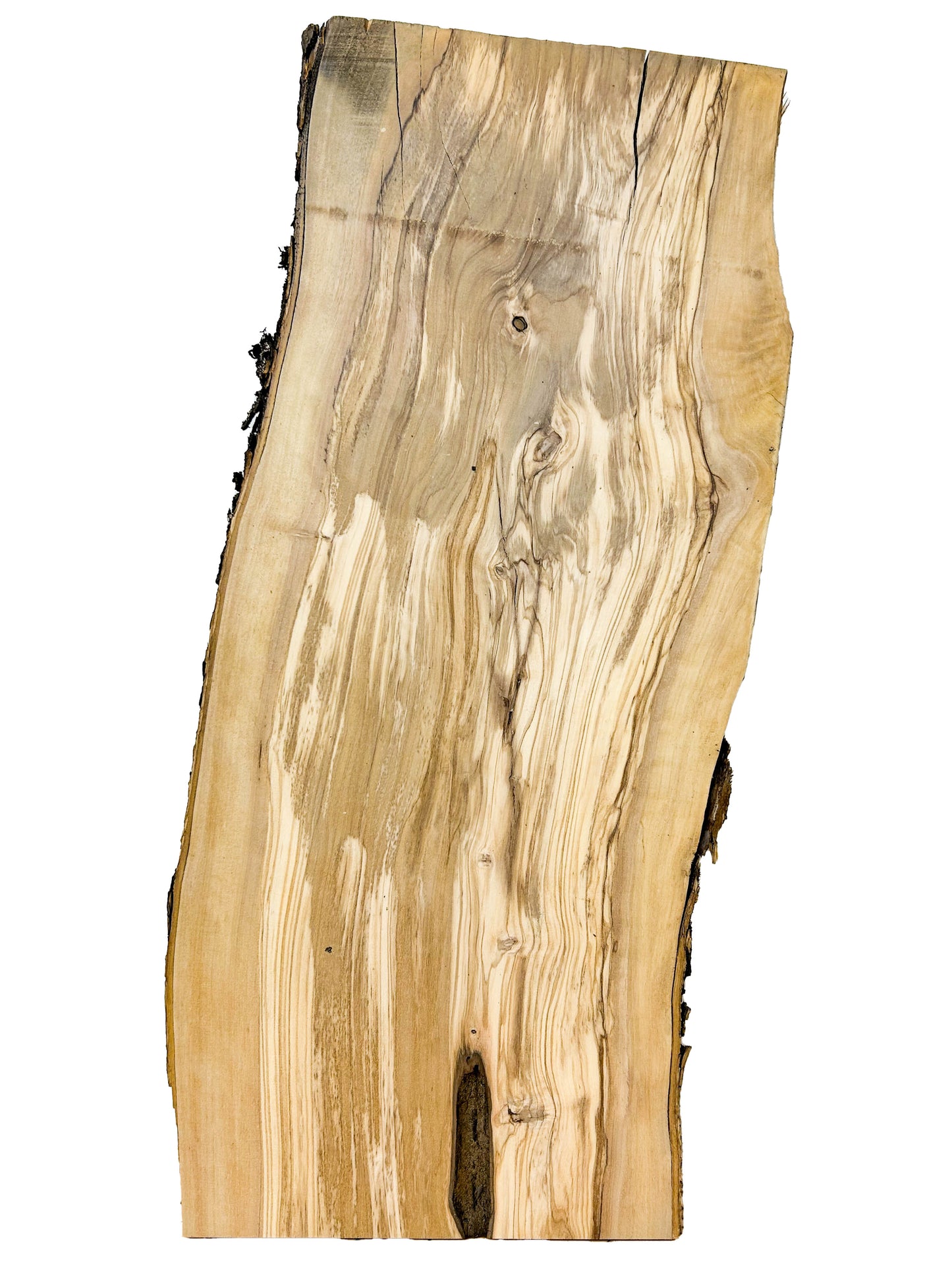 OLIVEWOOD: Italian Live Edge Figured, Cutting Boards 24"x 10"x 1" - WE699