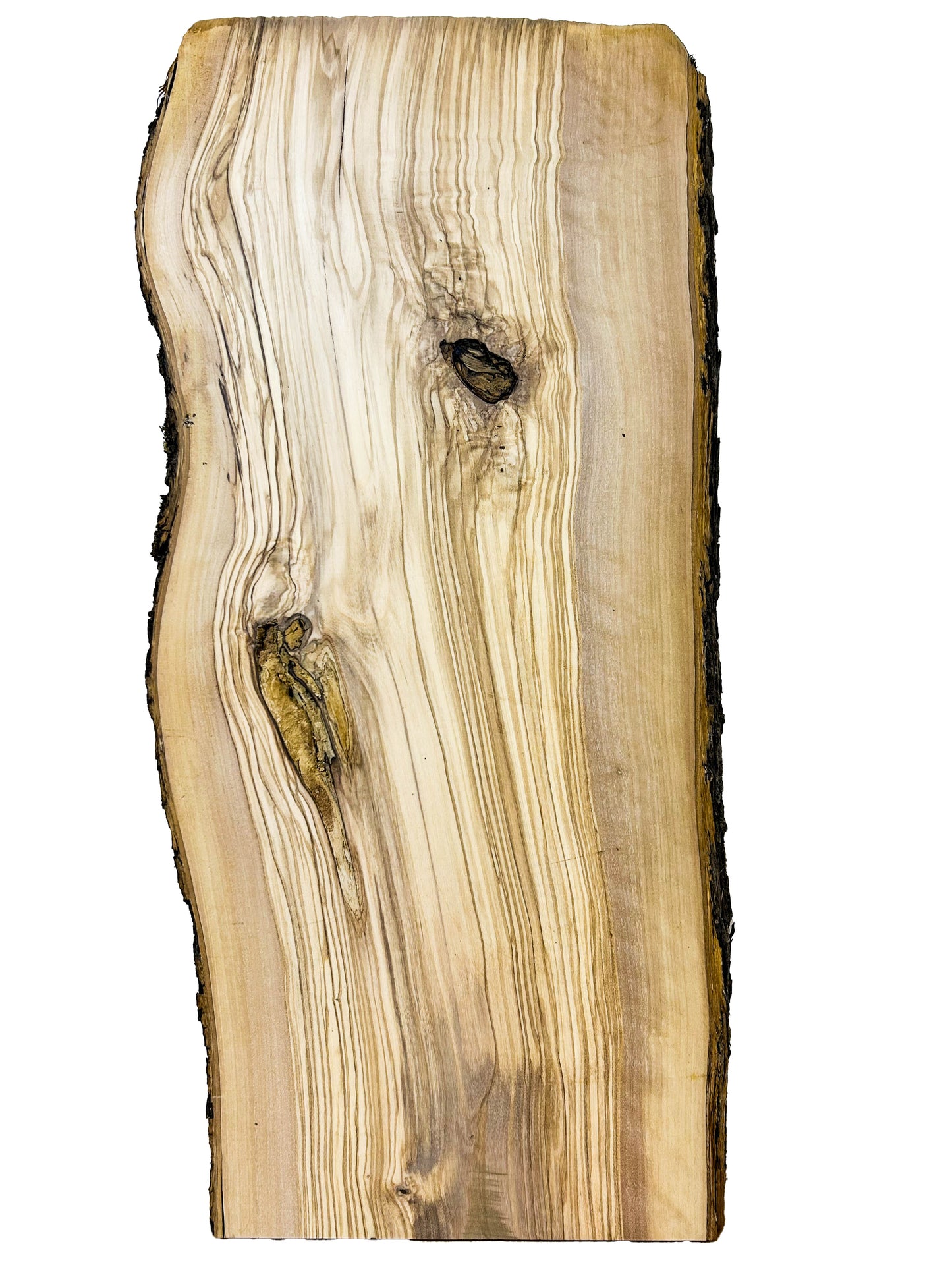 OLIVEWOOD: Italian Live Edge Figured, Cutting Boards 24"x 9.5-11"x 1" - WE700