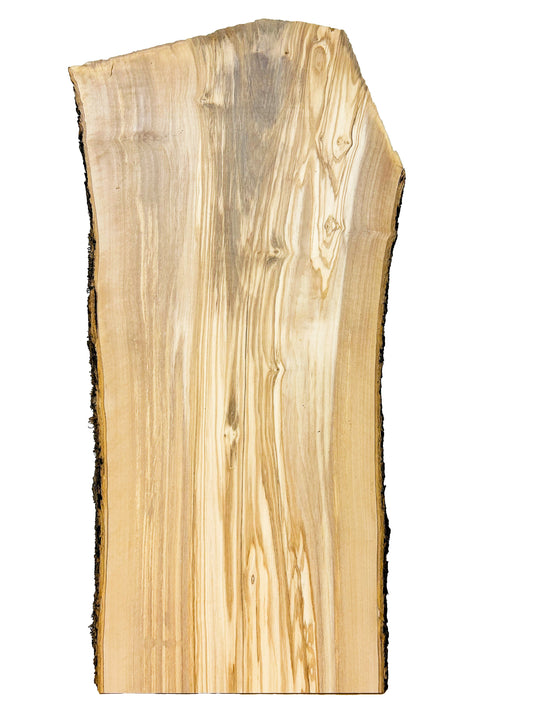 OLIVEWOOD: Italian Live Edge Figured, Cutting Boards 24"x 10-11"x 7/8" - WE707