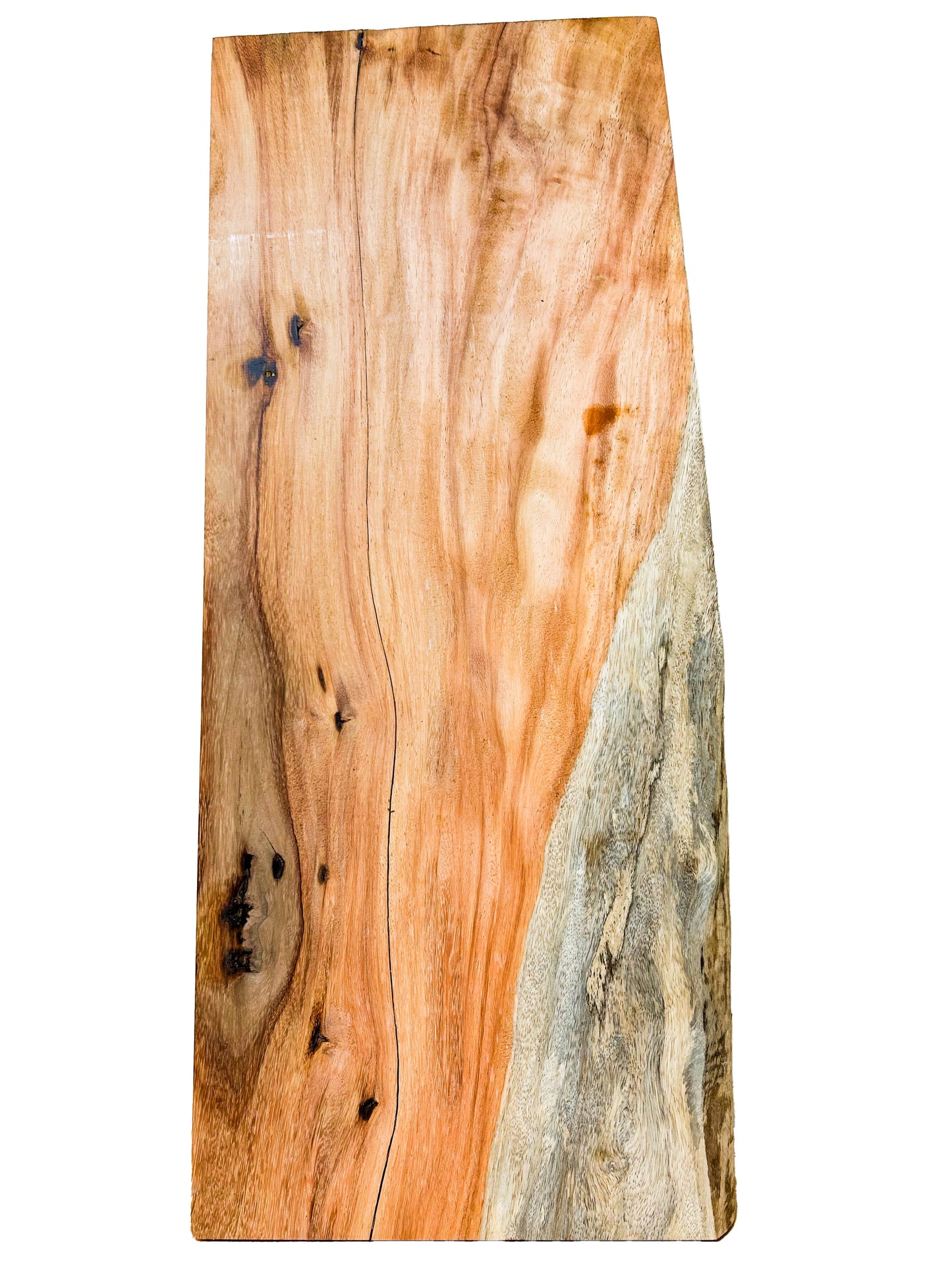 Canary, Red/Macacauba 6/4 Live Edge Slabs - 24"x 9-11" x 1.5" - WE711