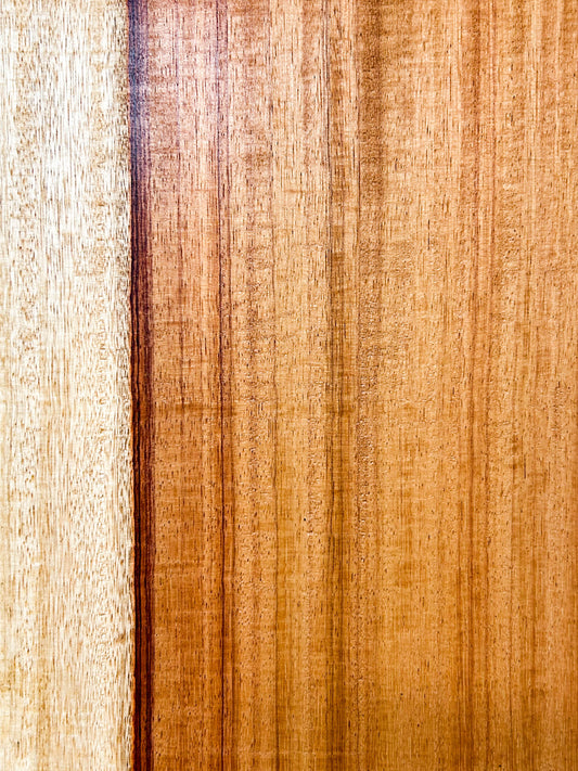 Canary, Red/Macacauba 5/4 Live Edge Slabs - 39"x 9-10.5" x 1-1/8" - WE739