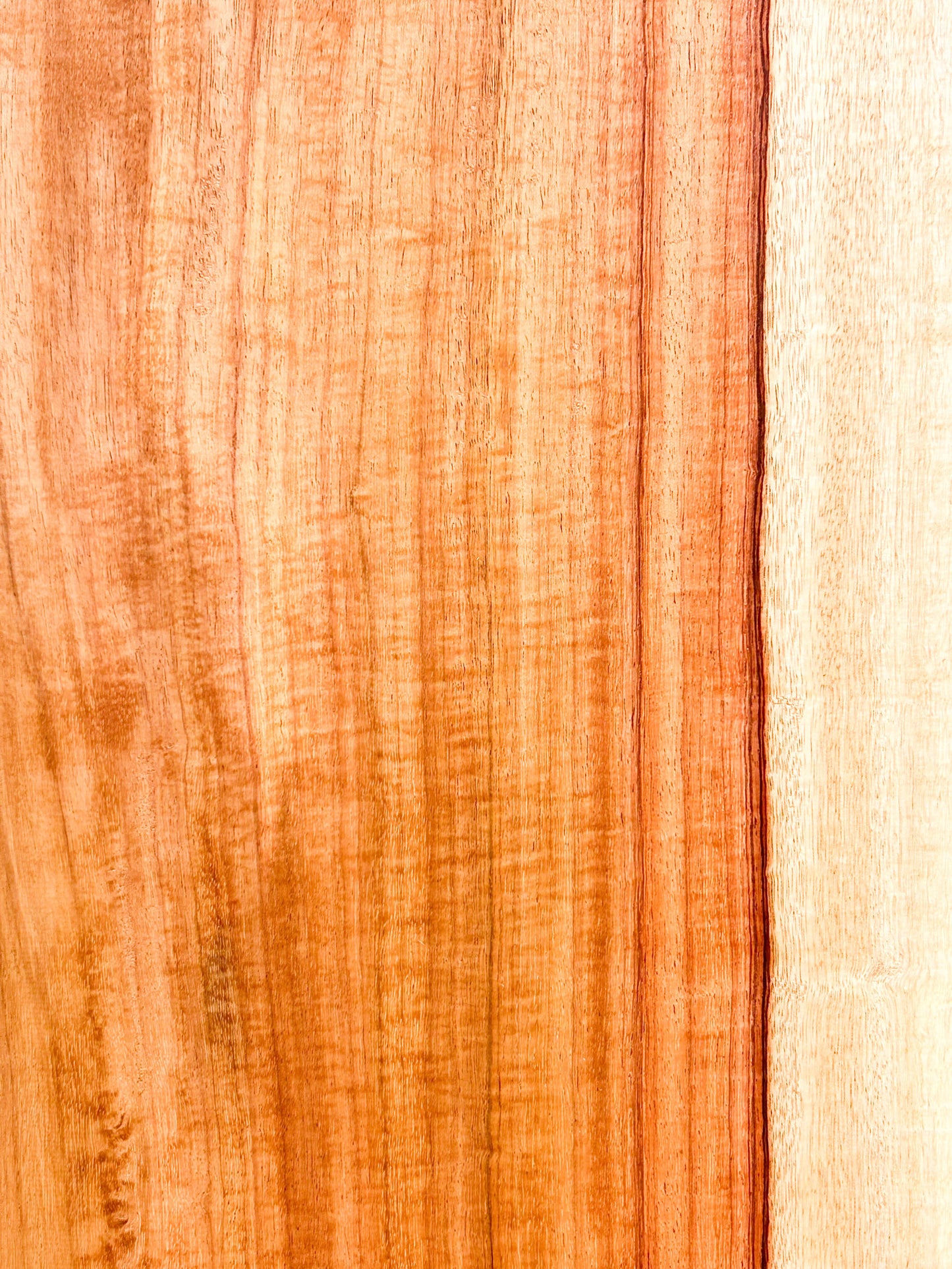 Canary, Red/Macacauba 5/4 Live Edge Slabs - 36"x 9.5-11" x 1-1/8" - WE741