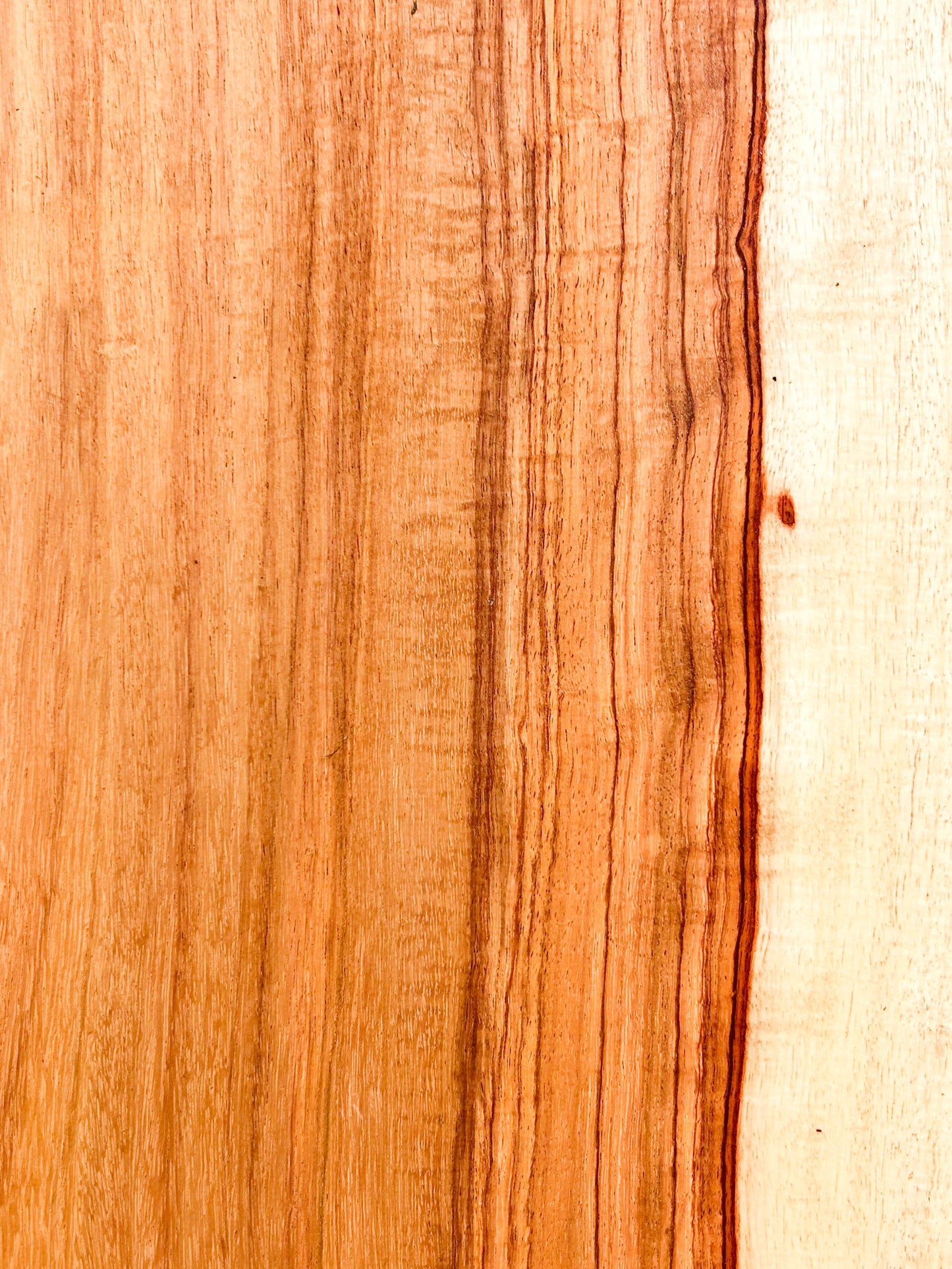 Canary, Red/Macacauba 5/4 Live Edge Slabs - 24"x 9.75" x 1-1/8" - WE743