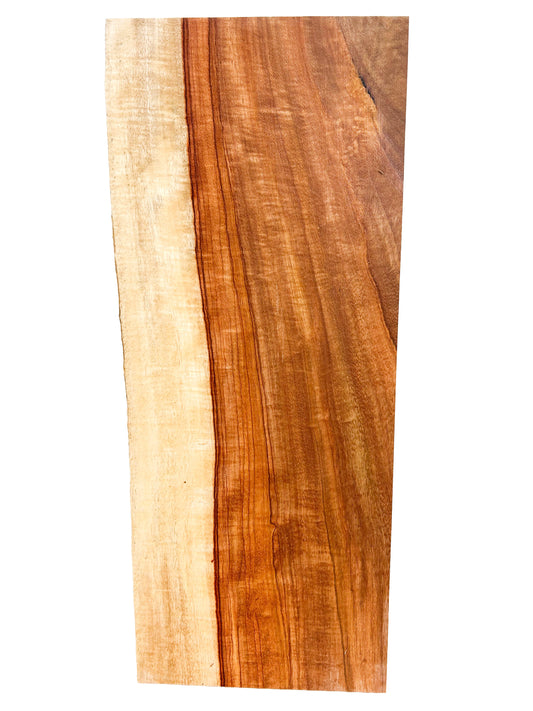 Canary, Red/Macacauba 5/4 Live Edge Slabs - 18"x 7-7.5" x 1-1/8" - WE746