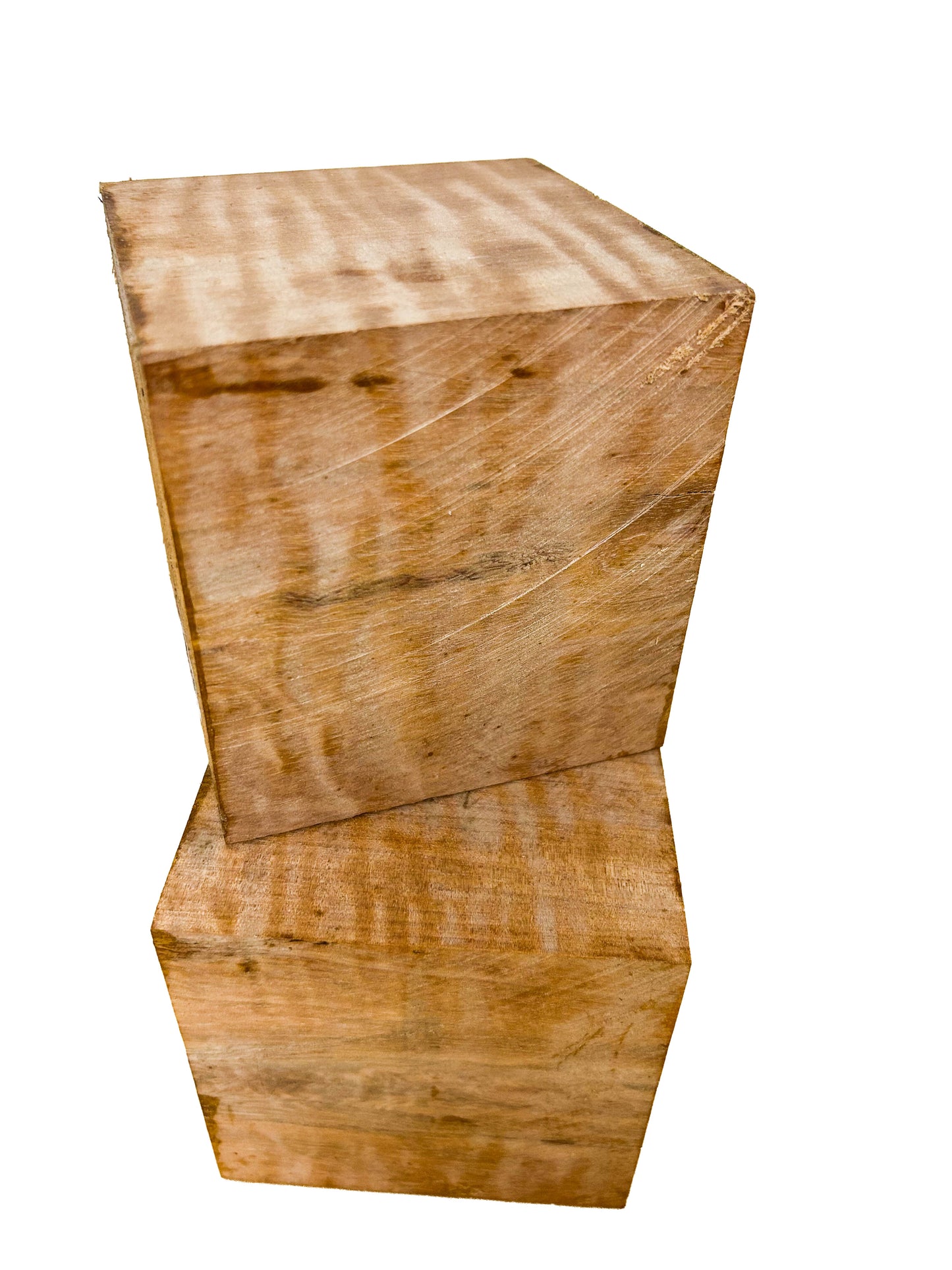 Pyinma, Highly figured Lumber/Turning blank- 4" x 4" x 4" - WE764