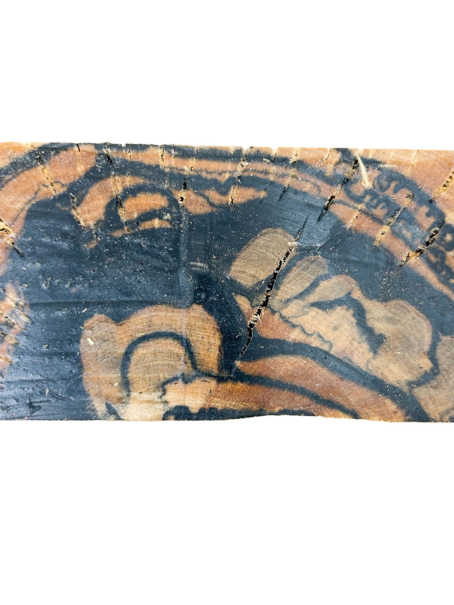 Ebony, Black & White/Pale Moon Striking Bowl Blank - 4" x 4" x 2" WE795