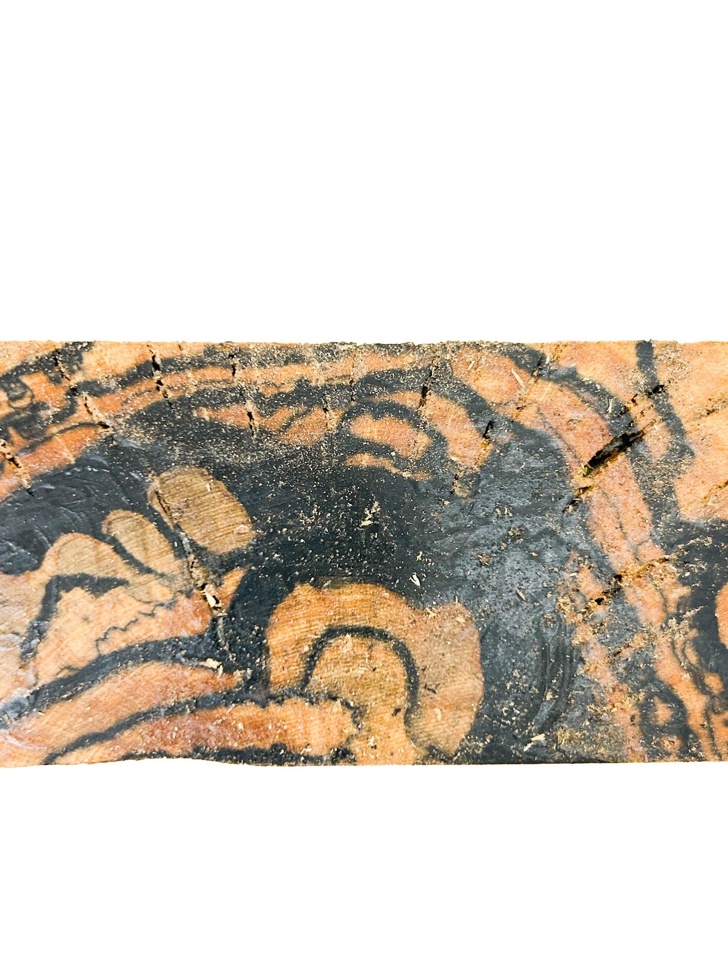 Ebony, Black & White/Pale Moon Striking Bowl Blank - 4.5" x 4.25" x 2" WE796