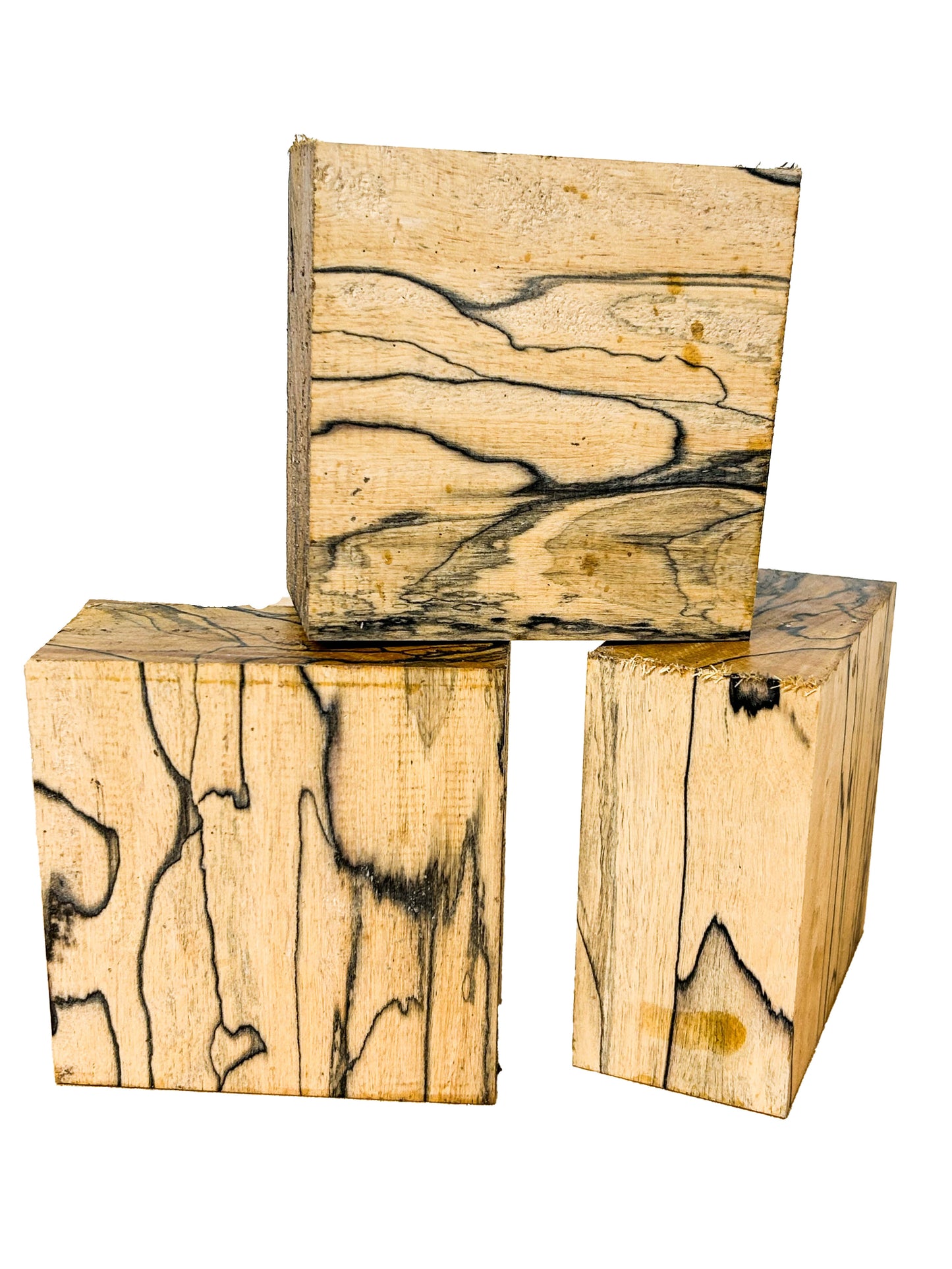 Ebony, Black & White/Pale Moon Striking Bowl Blank - 4.25" x 4.25" x 2" WE797