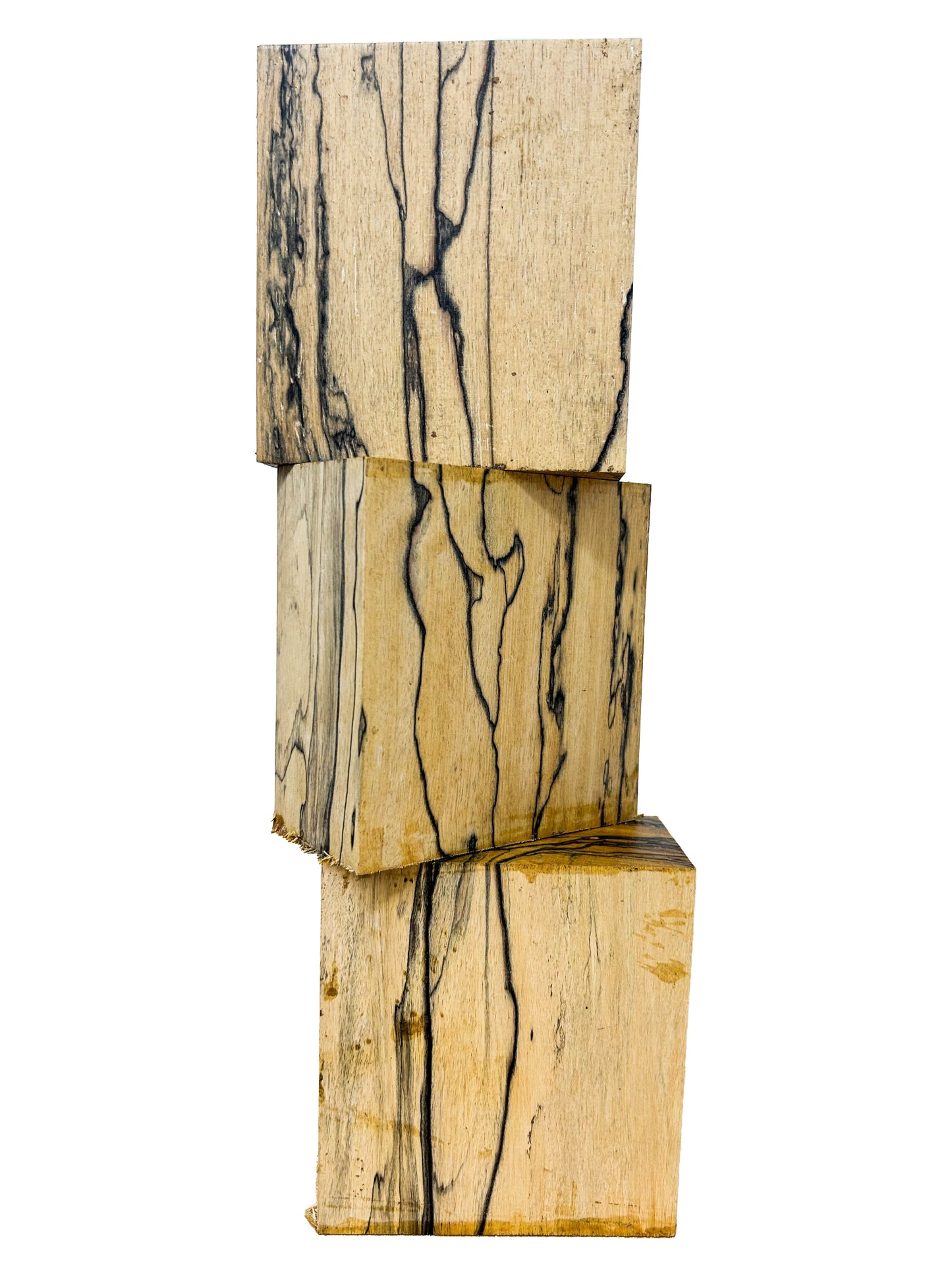 Ebony, Black & White/Pale Moon Striking Bowl Blank - 4.5" x 4-3/8" x 2-1/8" WE798