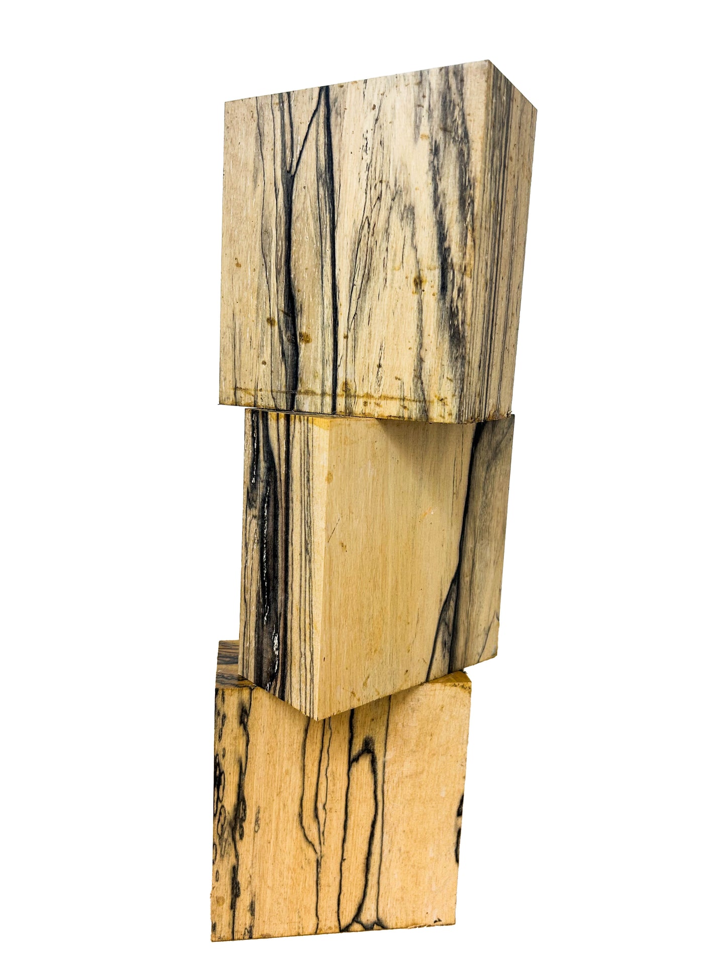 Ebony, Black & White/Pale Moon Striking Bowl Blank - 4.5" x 4-3/8" x 2-1/8" WE798