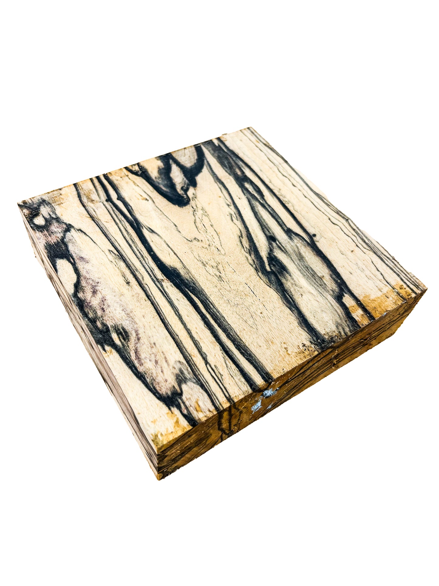 Ebony, Black & White/Pale Moon Striking Bowl Blank - 6.5" x 6.5" x 1-7/8" WE799