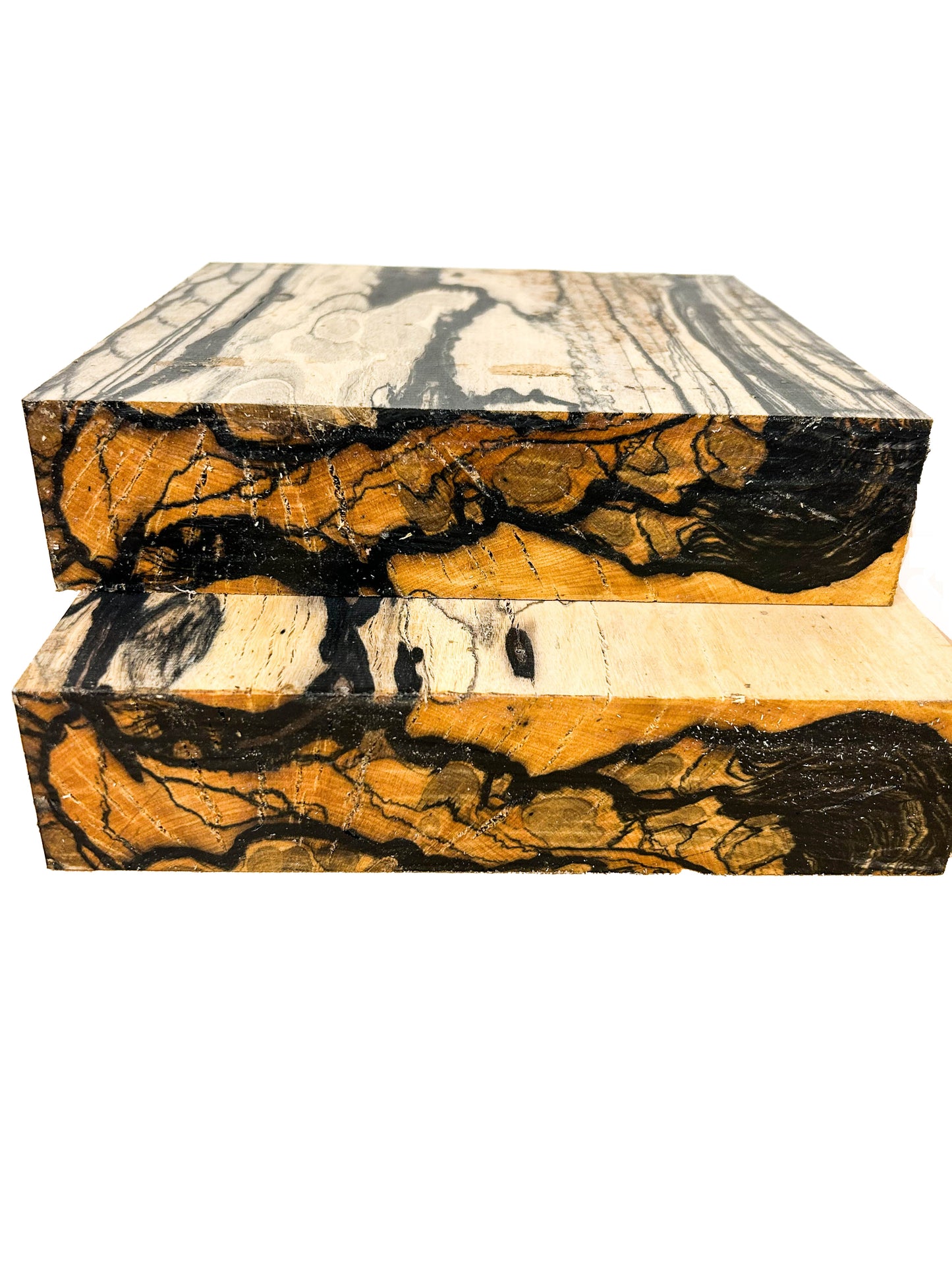 Ebony, Black & White/Pale Moon Striking Bowl Blank - 8.5" x 8.25" x 2" WE800