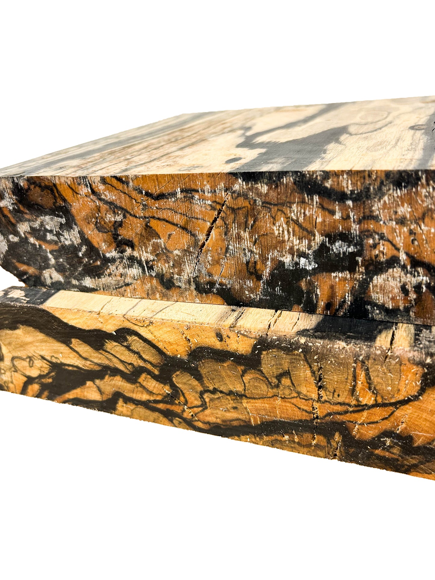 Ebony, Black & White/Pale Moon Striking Bowl Blank - 8.5" x 8.25" x 2" WE800