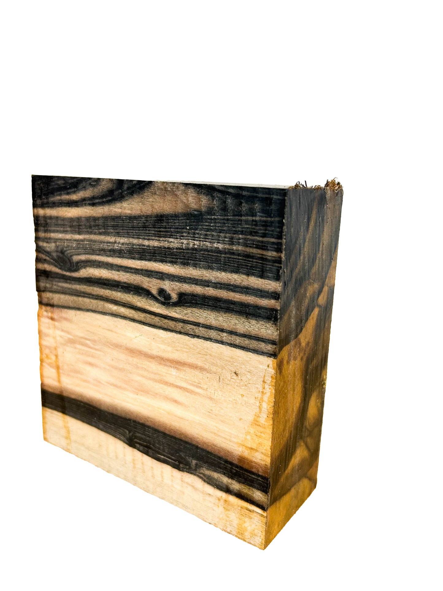 Ebony, Black & White/Pale Moon Striking Bowl Blank - 4.5" x 4.5" x 1-5/8" WE802