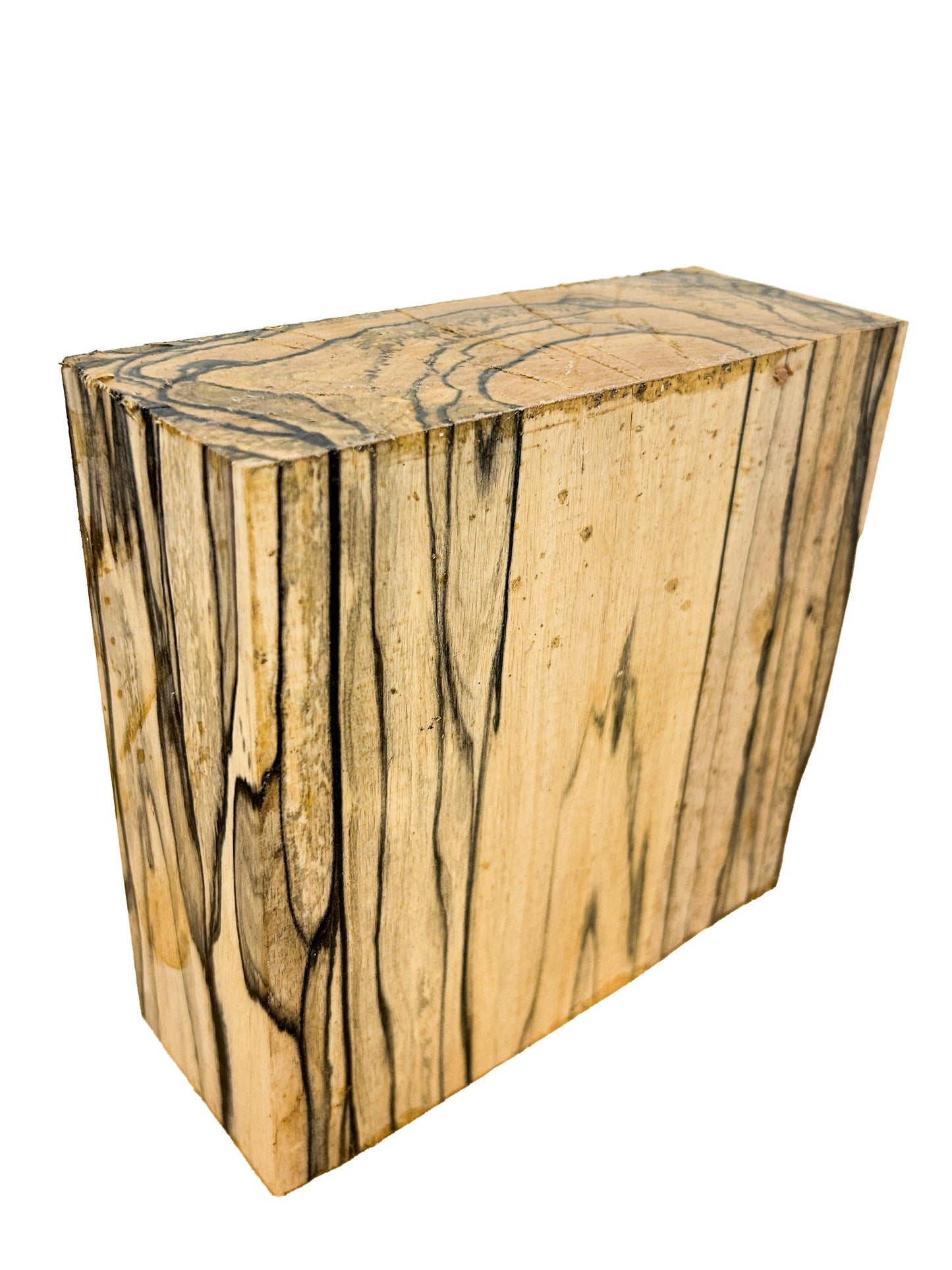 Ebony, Black & White/Pale Moon Striking Bowl Blank - 6.5" x 6.25" x 2.5" WE806