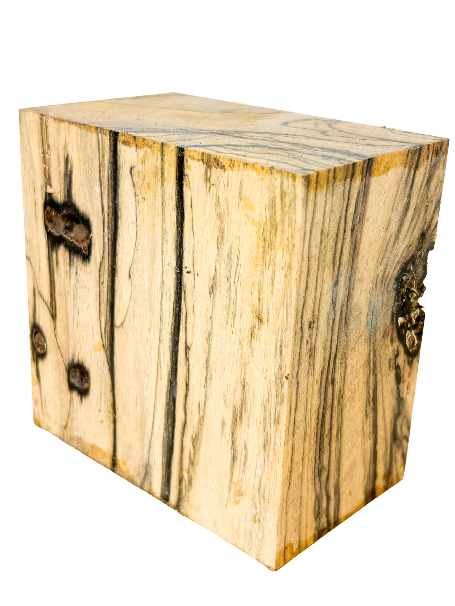 Ebony, Black & White/Pale Moon Striking Bowl Blank - 3.5" x 3.5" x 1-1/8" WE808