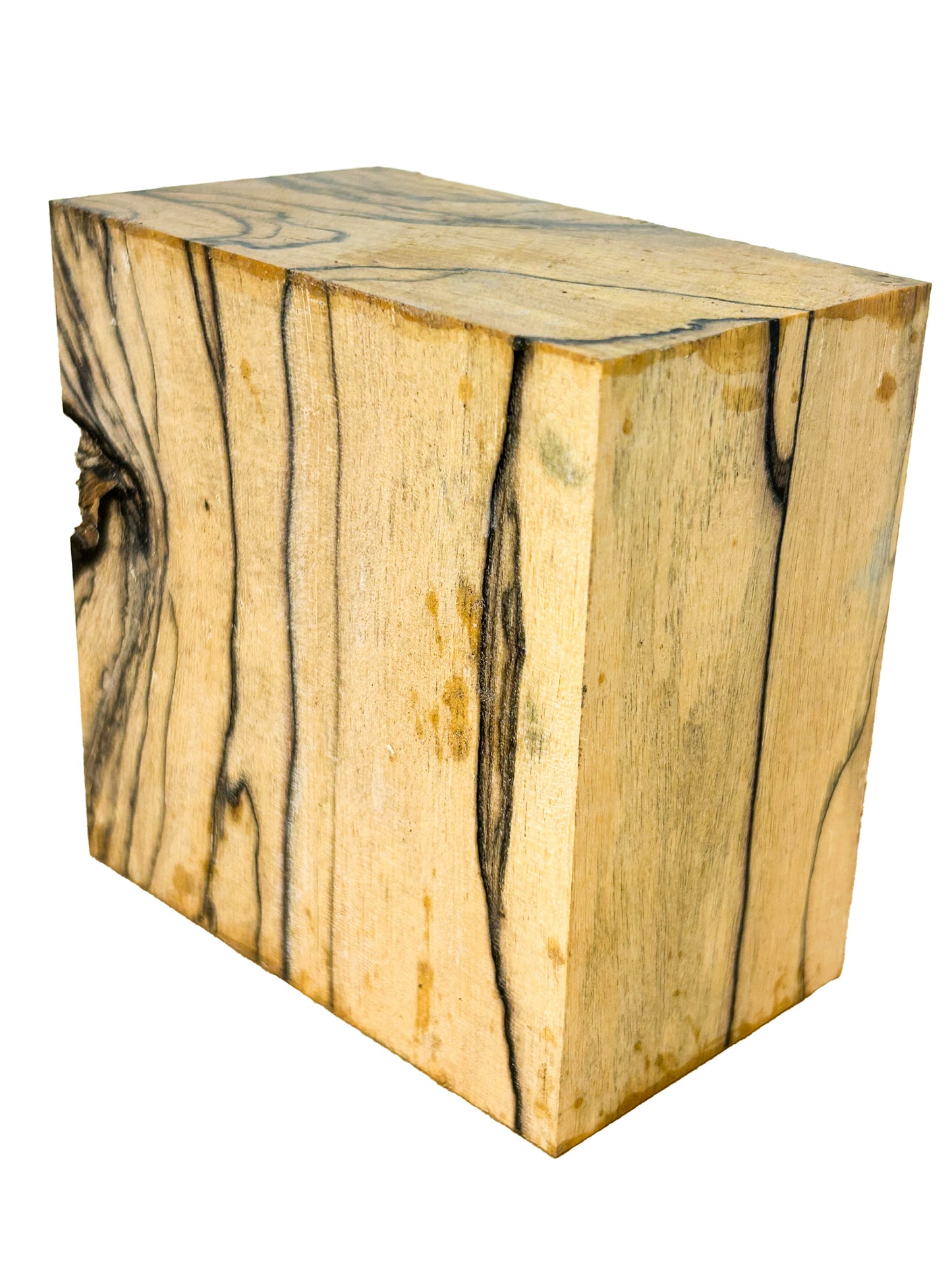 Ebony, Black & White/Pale Moon Striking Bowl Blank - 3.5" x 3.5" x 1-1/8" WE808