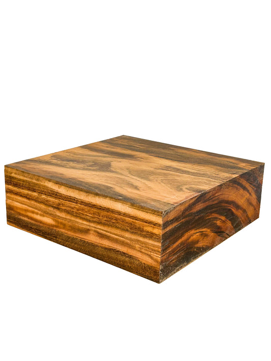 Goncalo Alves/Tigerwood Thick Stock Highly Figured Bowl Blank - 12" x 12" x 4" WE847