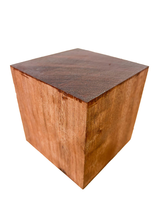 Bubinga, Thick Stock Bowl Blank - 4" x 4" x 4"  WE930