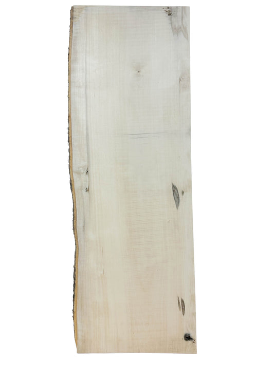 Holly Live Edge board - 36.5" x 12-13" x 3/4" - WE935
